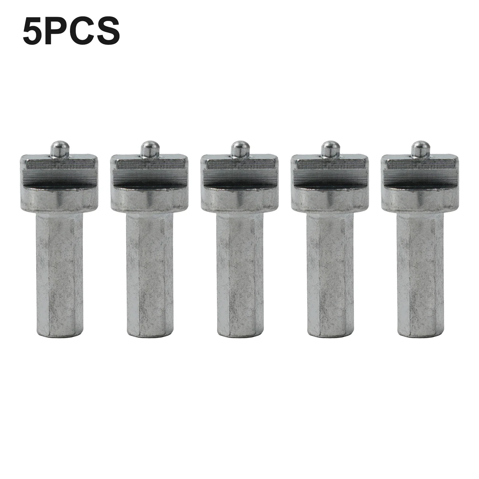 5pcs Electric Drill Dredge Cleaner Joint Sewer Spring Pipe Cleaning Tool Connector Carbon Steel Connecting Rod Power Tool