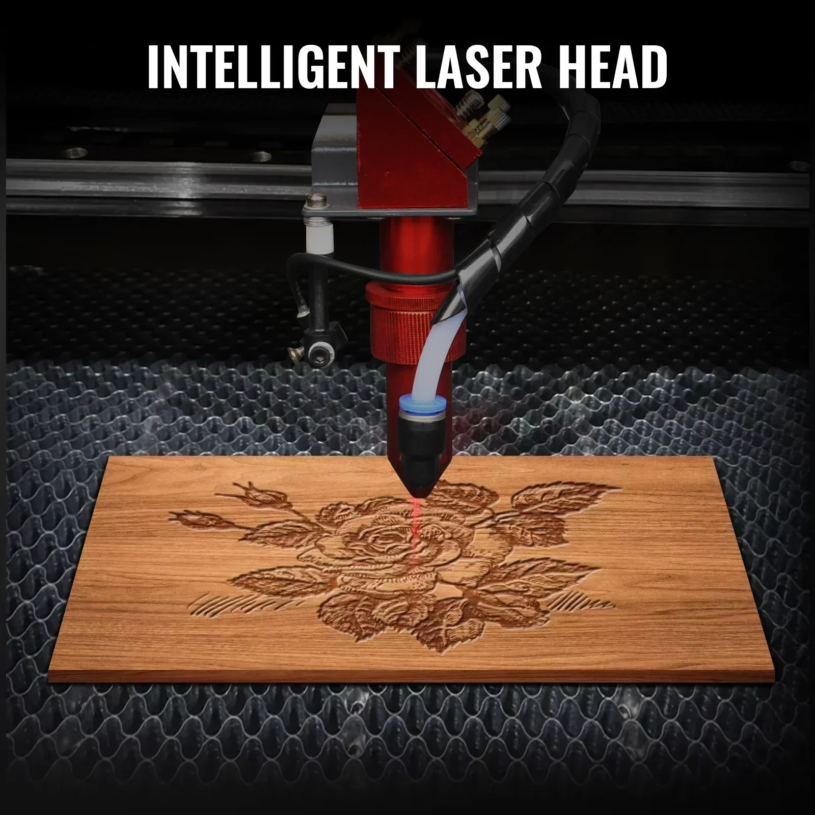 CO2 Laser Engraver Machine 50W 60W 80W 100W Dual Channel Laser Engraving Cutter Tool For Acrylic Fabric Wood Artwork