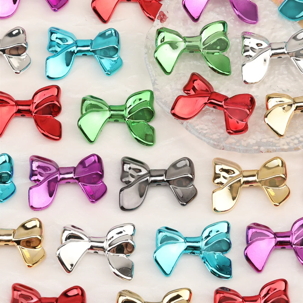 

Cordial Design 100Pcs 24*31MM DIY Beads Making/UV CCB Effect/Bowknot Shape/Jewelry Findings & Components/Hand Made/Acrylic Beads