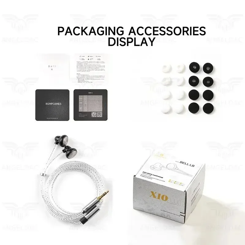 Temperament X10 HIFI Wired Best Earphones 16mm Sport Open-type Gaming Flat Head Earplug Monitor Headphone