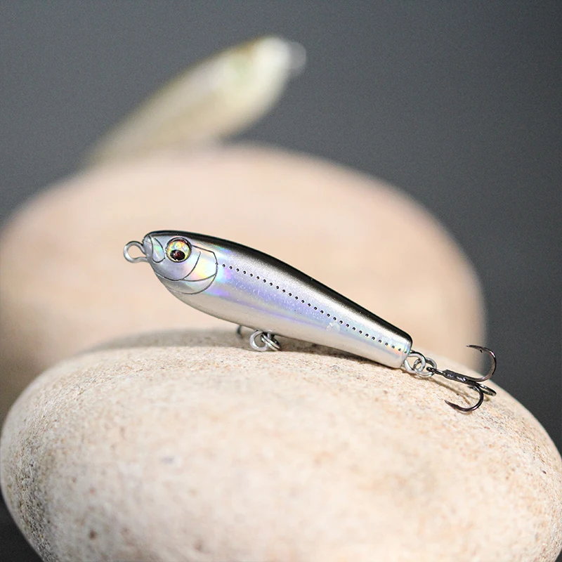 1Pcs Schwimm Mini Bleistift 45mm 2g Topwater Angeln Locken Wobbler Künstliche Kunststoff Harten Köder Für Barsch Hecht forelle Bass Tackle – Detail 25