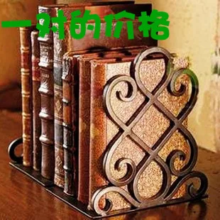 

Nordic style creative iron art book stand, telescopic metal book stop