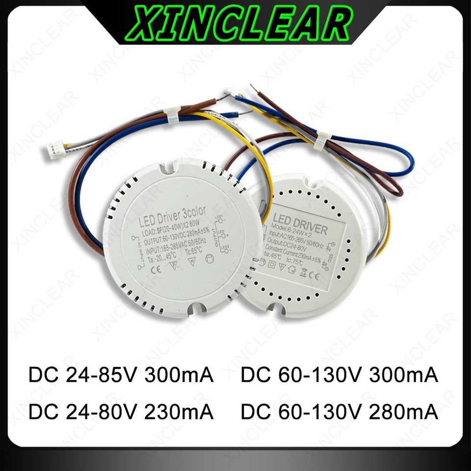  LED Driver Current 280mA 8-24W/20-40W SMD PCB Light Ceiling Power Supply Double Color 2Pin 3Pin Lighting Transformers AC165-265V 