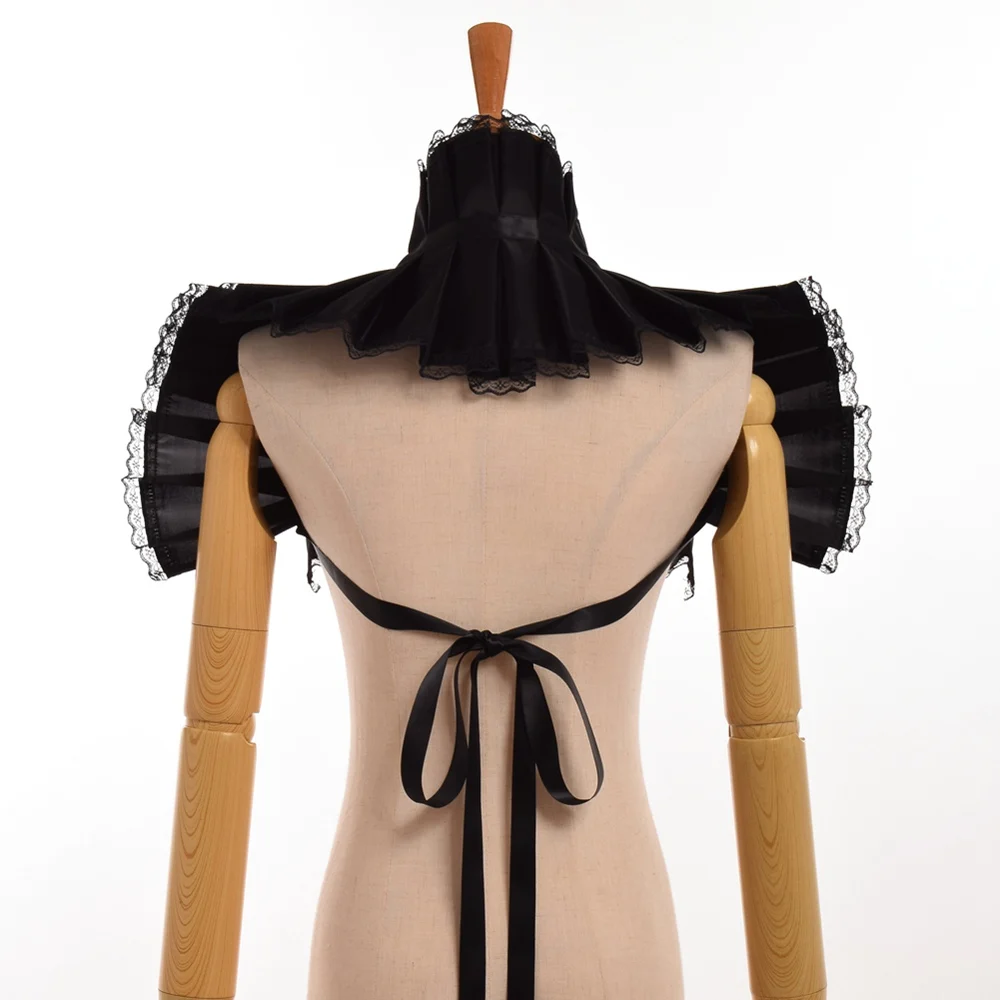 Victoriano encogimiento de hombros chal Bolero Collar Steampunk pirata Cosplay Mardi Gras accesorios de disfraz