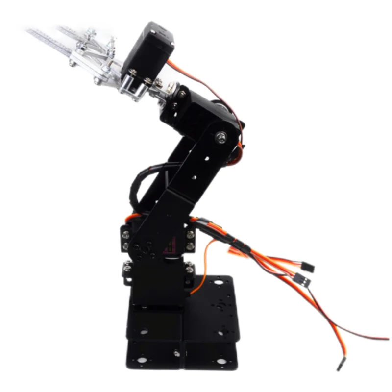 Bras de robot non assemblé avec pince à griffes, manipulateur en alliage d'aluminium, servo et support rapide, griffe mécanique pour robot Ardu37, kit de bricolage, 4 DOF