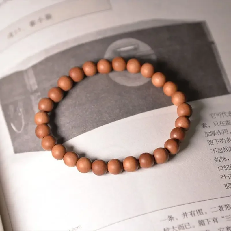 UMQ Natural Sandalwood Bracelet 6mm Women's Buddha Beads Black Meat Sinking Water Bracelet