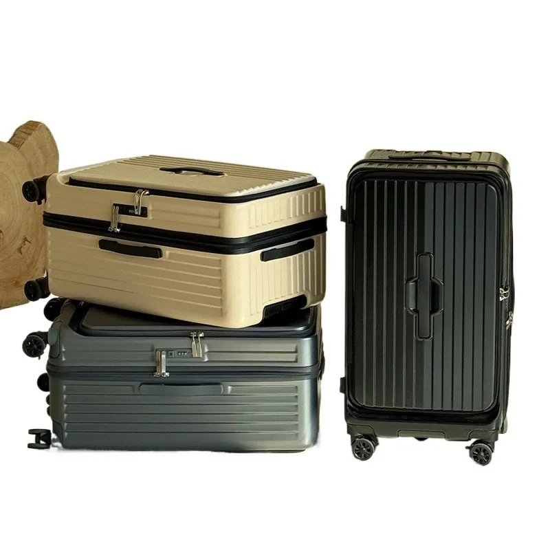 

Side open lid deep warehouse large capacity suitcase