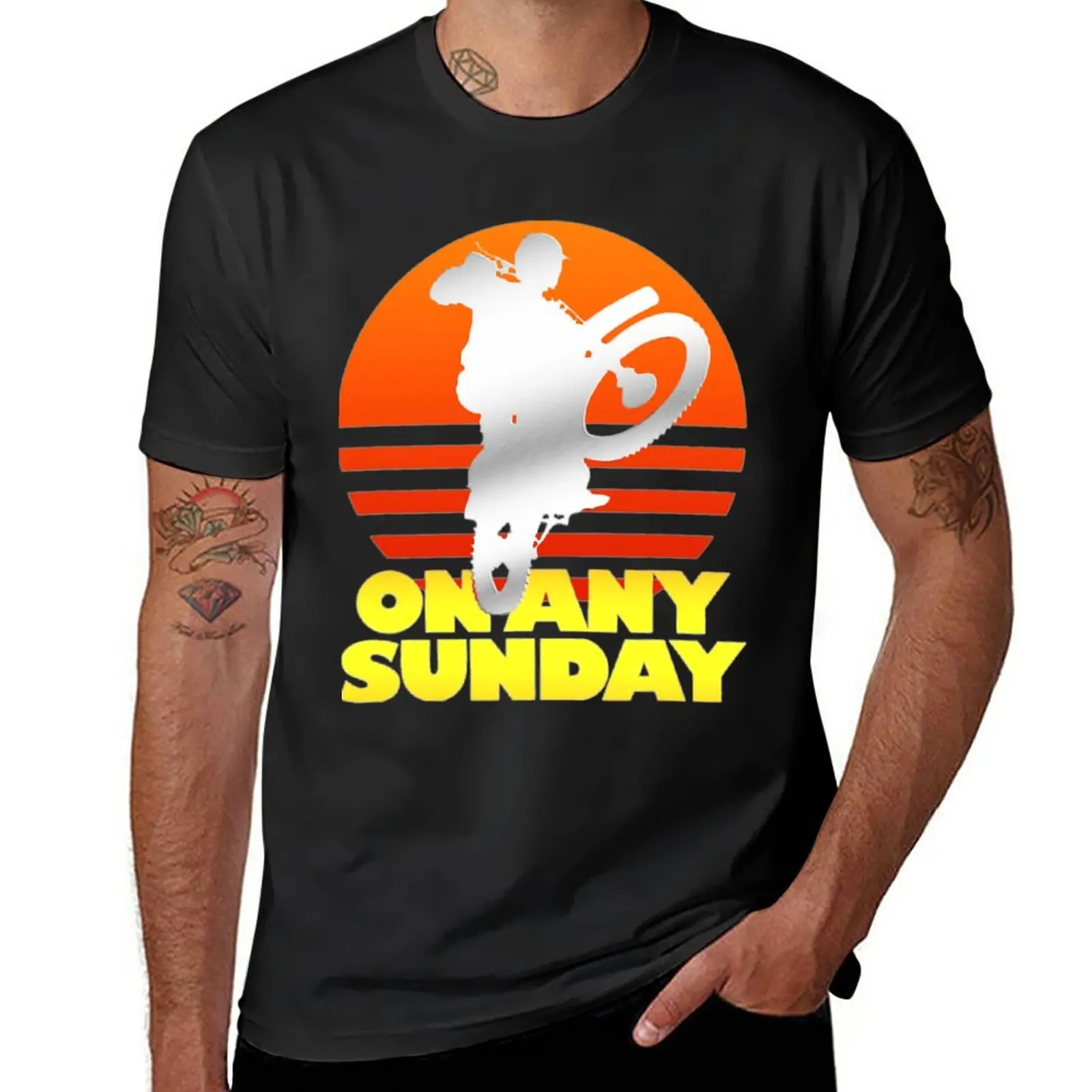 

New On Any Sunday T-Shirt summer clothes boys white t shirts tees boys animal print shirt black t-shirts for men