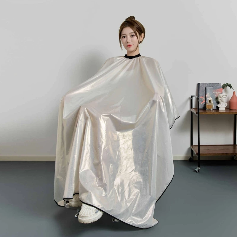 

Элитная парикмахерская накидка для стрижки волос, пеньюар для салона красоты, накидка для барбера, парикмахерский халат, накидка для стрижки с золотыми чешуйками, парикмахерская шаль