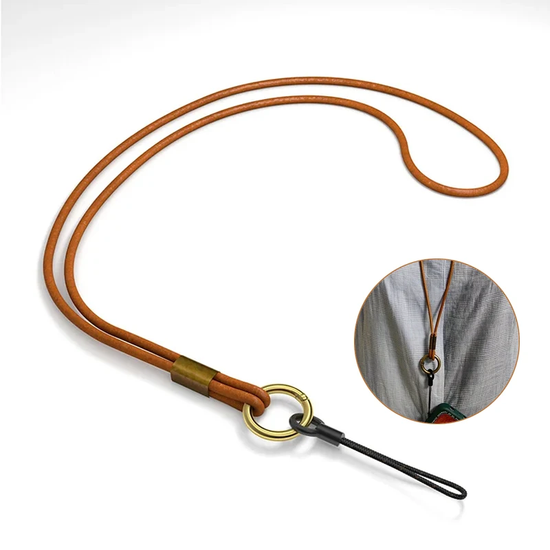

PU Leather Rope For Mobile Phone Key Ring Hanging Rope For Neck Key Chain Safety And Anti Loss Keychain Detachable Glasses Chain