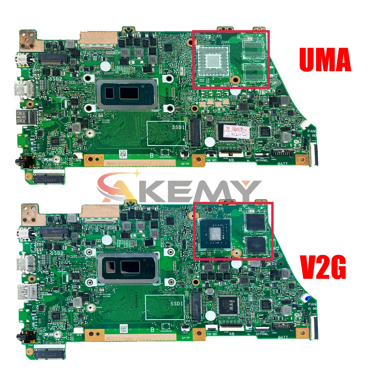 AKEMY X432FA Mainboard For ASUS VivoBook X432FAC X432FLC X432FL Laptop Motherboard CPU i3 i5 i7 8th/10th 8GB/16GB RAM V2G/UMA