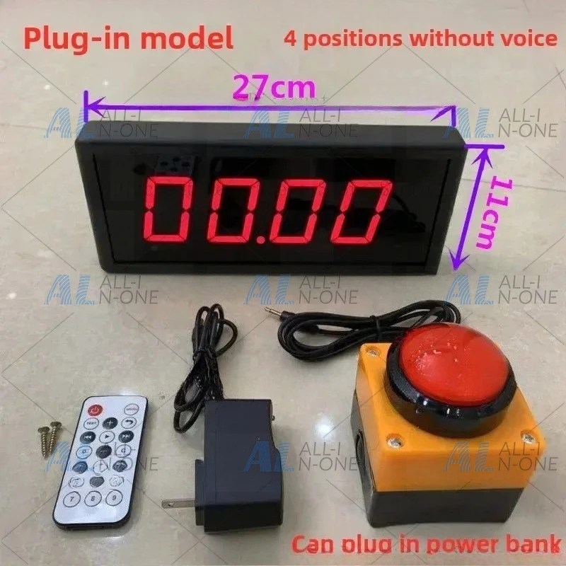 Multipurpose LED Digital Timer - Rechargeable Wrist Stopwatch Countdown Counter Competitions, Training, Speech
