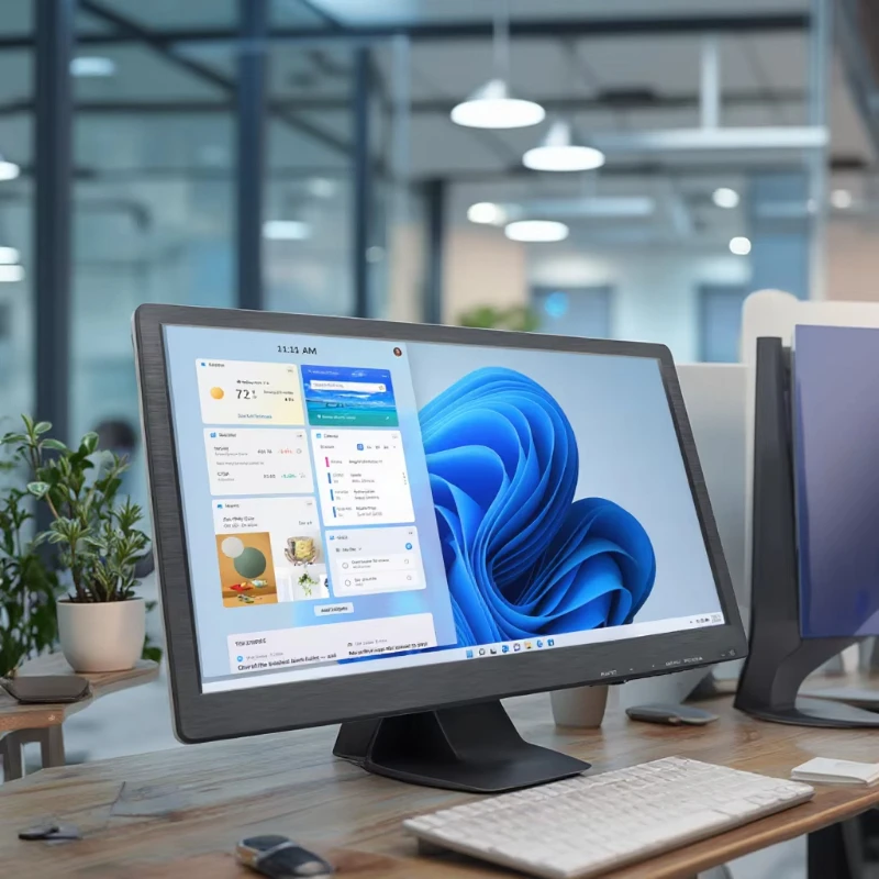 Screen Monitor, Desktop Wall Mount Computer Light Emitting Diode Display Computer Monitor, Office Use