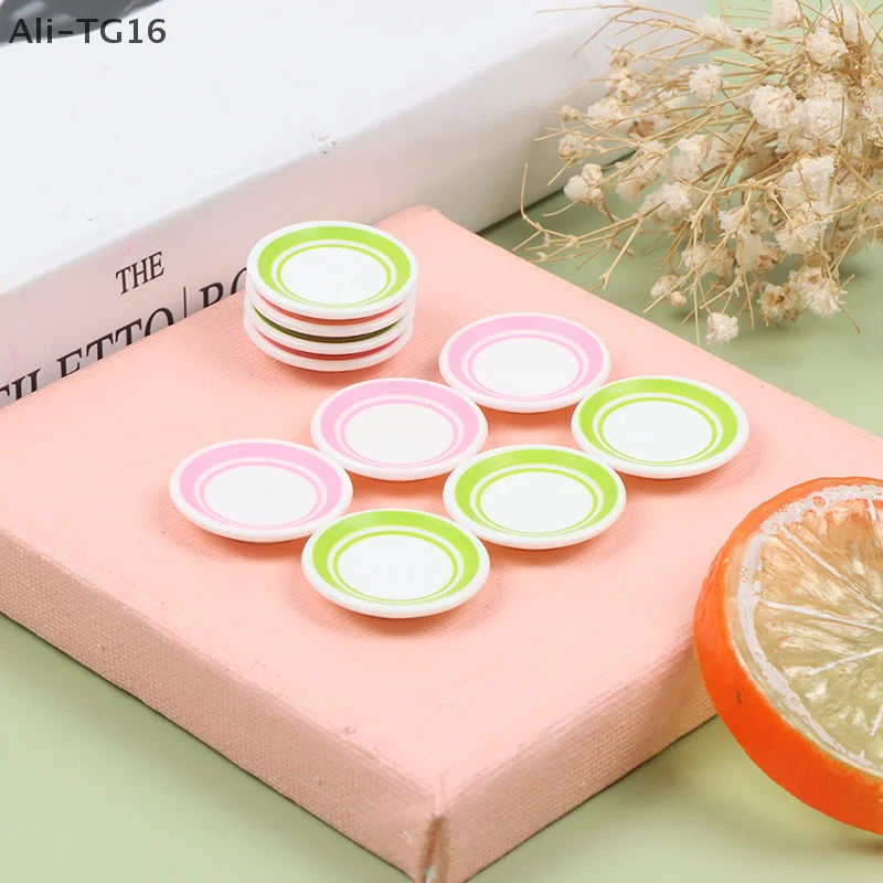 مجموعة واحدة من أطباق الطعام الصغيرة المتينة، ملحقات بيت الدمية المصغرة #2