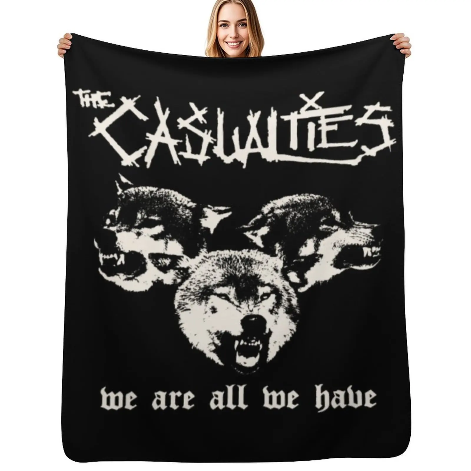 

The Casualties T-Shirtthe casualties band Throw Blanket Lightweight Warm Blanket for Travel Camping