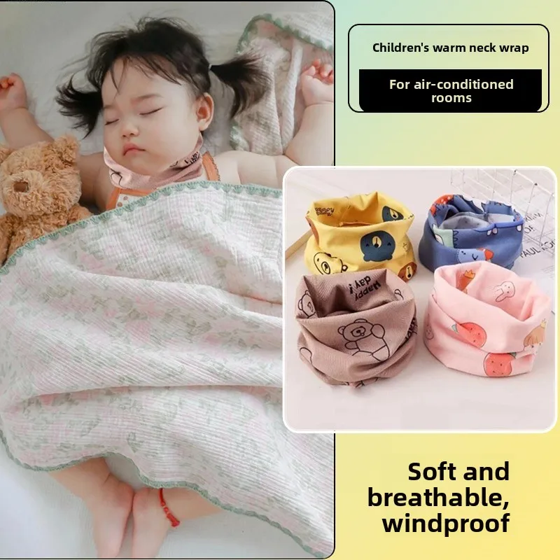 

Baby Scarf Children's Sleeping Neck Warmer Thermal Protection against Cold Air Conditioned Room Nighttime Sleep Warmth