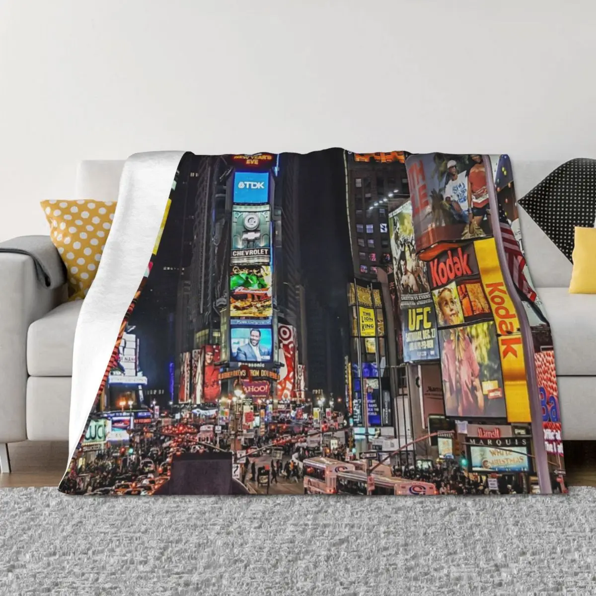 

Times Square Throw Blanket Bed covers manga Softest Luxury Brand Blankets