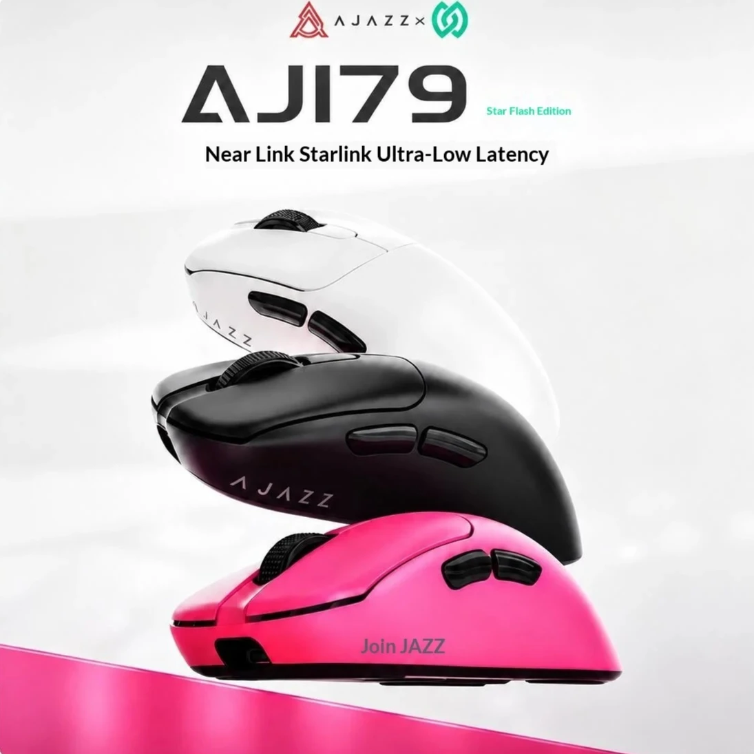 AJAZZ AJ179 PRO PAW3395 Wireless Mouse Lightweight Wired with Magnetic Charging Base Ergonomic Macro Gaming Mouse for PC Laptop