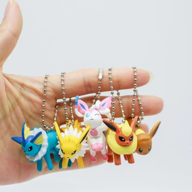 Pokemon la familia Eevee Jolteon Sylveon Flareon Vaporeon figuras de Anime caja ciega juguetes colección adornos decoración regalo para niños