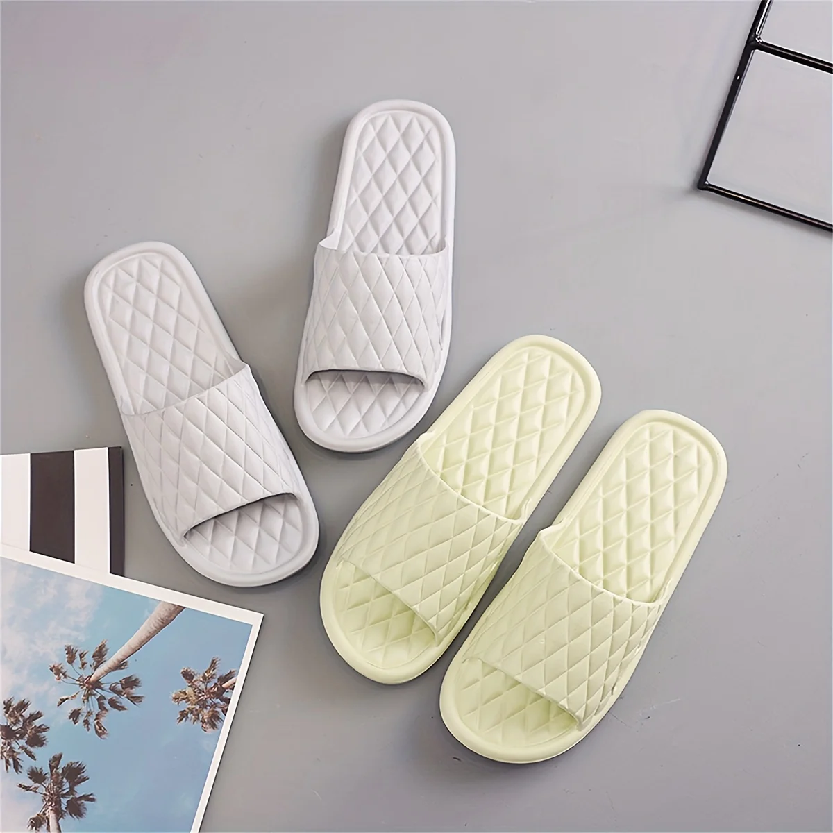 Summer Slippers For Men Women Eva Soft Bottom Slippers Indoor House Slides Flat Sandals Outdoor Beach Shoes Man Flip Flops