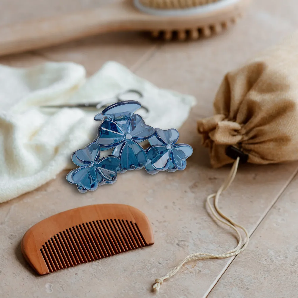 

2Pcs Three-Petal Resin Hair Clips for Girls Women Fashion Hair Accessories Styling Tool Braiding Hairpin Decorative Claw Clip