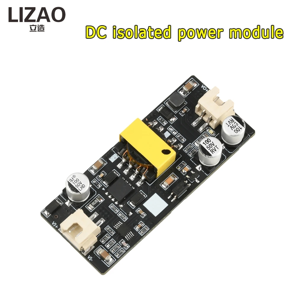 LIZAO DC Isolated Power Supply 12-24V to 12V 24V 15W, Single/Double Terminal for Arduino & Electronic Equipment