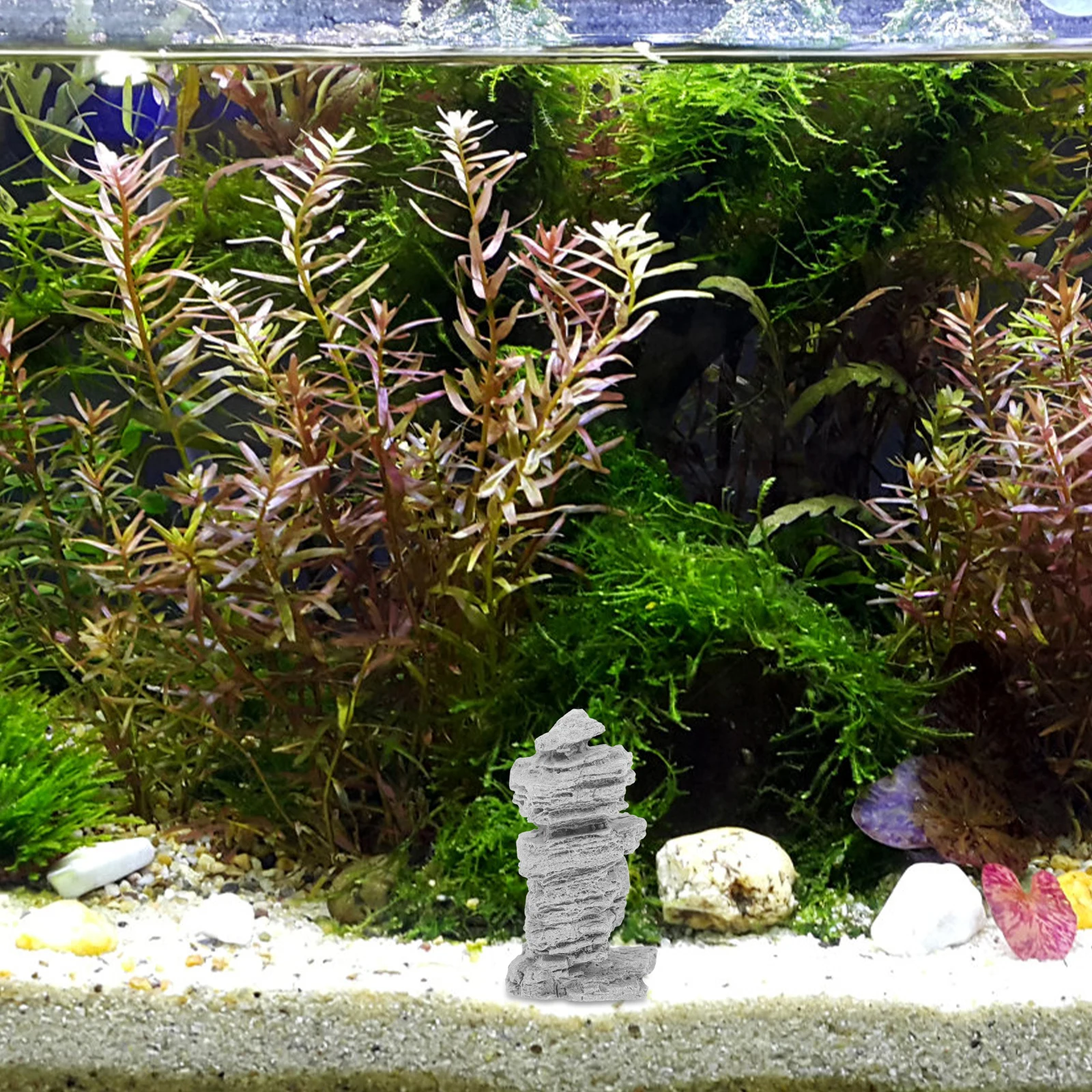 

Miniature Rockery Fake Bonsai Ornament for Indoor Aquarium Fish Tank Garden Landscape Decoration Accessory