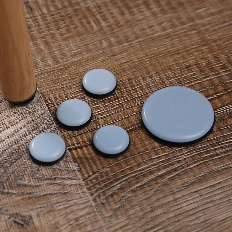 New 4/8Pcs Furniture Sliders Pads Sliding Block Table Chair Leg Mat Floor Protector For Hardwood Rug PTFE