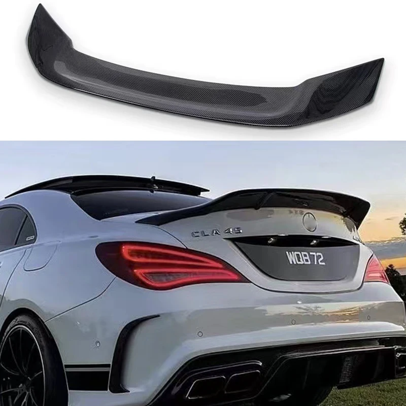 

For Mercedes Benz CLA W117 carbon fiber rear trunk lid spoiler wing body sports modification kit C117 C180 C200 C250 C260 CLA45