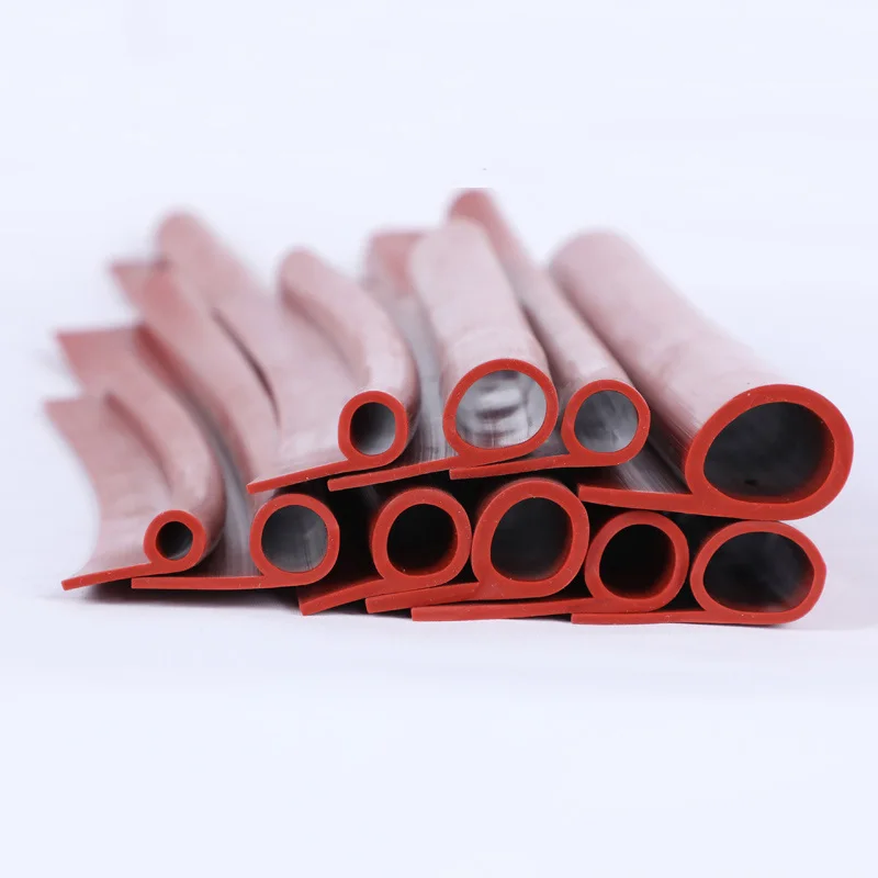 Oven Door P Shape High Quality Silicone Sealing Strip High-Temperature Oven Steam Door Window Rubber Weatherstrip Parts P-type