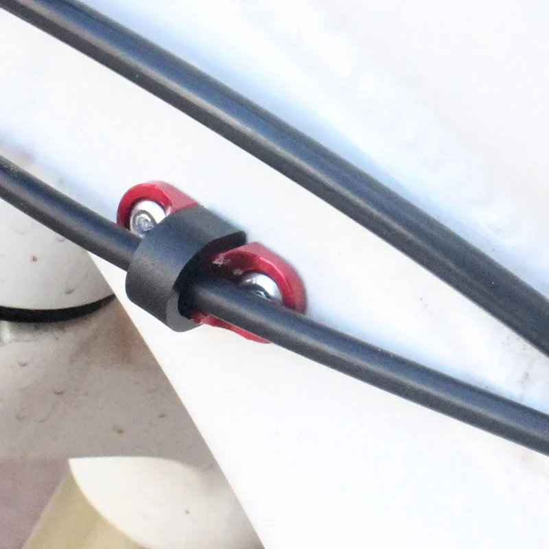 Bicycle Buckle Cable Guide Bike Brake Line Components Part Threaded Base Bolts Holder Aluminum Alloy Wire Tidy image 3