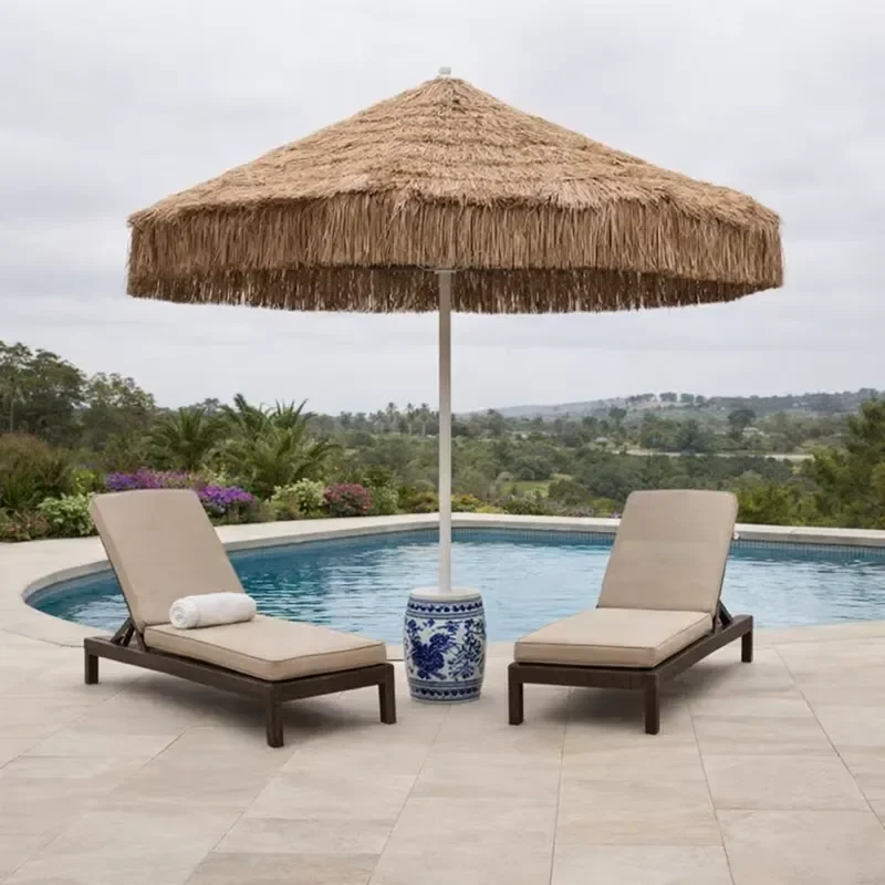 Aluminum Removable Top Large Market Hotel Grade Outdoor Parasol with Terrace Umbrella and Base