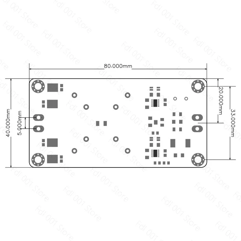 LT3041 Dual Parallel 2A Linear Regulated Power Supply Board Low Noise