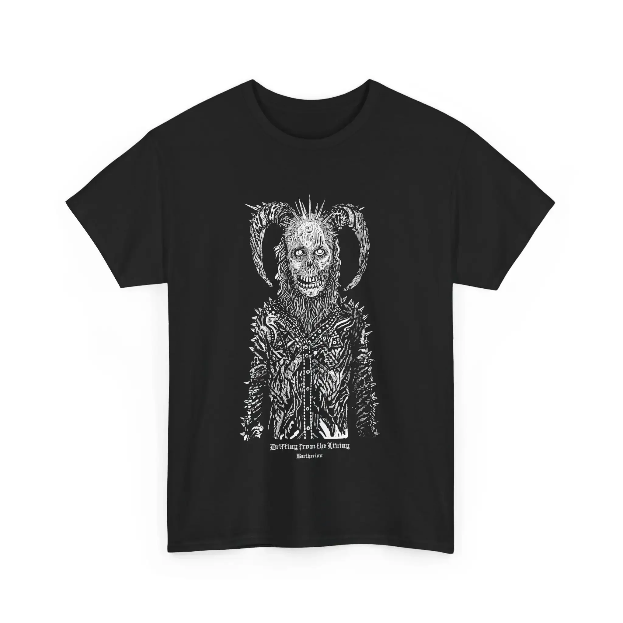 Bactherion T Shirt Drifting from the Living Heavy Cotton Halloween Horror Black Metal Death
