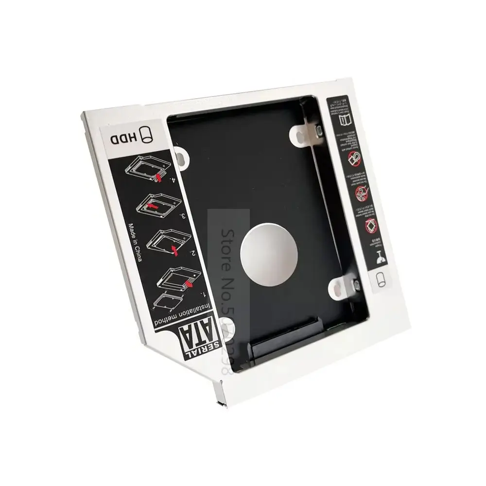 

12.7mm SATA 2nd Second HDD SSD Hard Drive Optical Caddy Bracket for ASUS K51 K54 K60 K61 K62 A52F G73Jw G73Sw F50 F50S F80 F80S