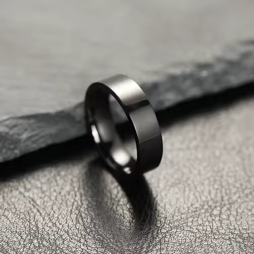 Fashion Charm Jewelry Ring for Men Women Stainless Steel Black Rings Wedding Engagement High Quality Matte Male Accessory - Image 8