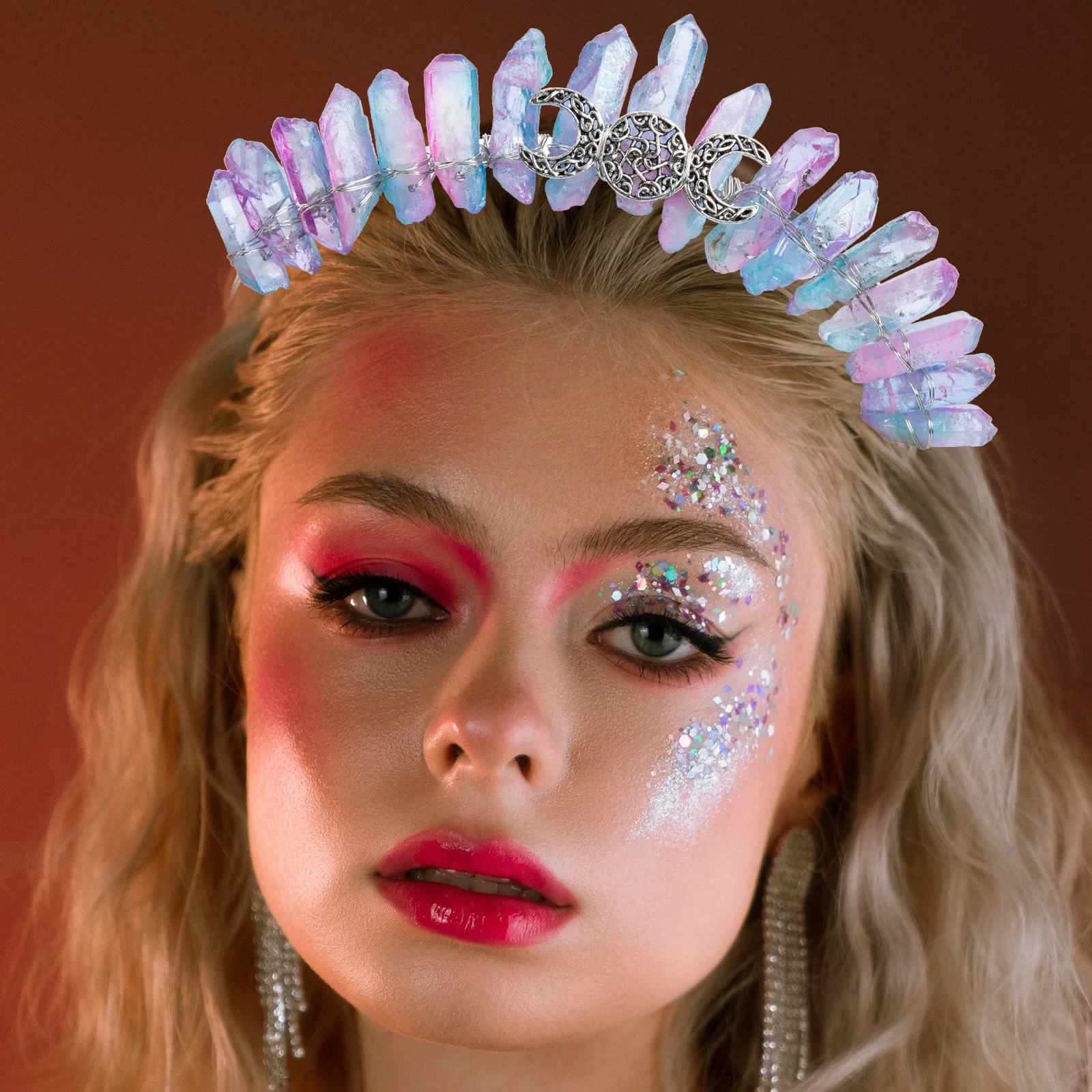 

Crystal Band Alloy Tiara For Women Elegant Crown Headdress Goddess Hair Decor Birthday Party Accessory Hair Styling Tool