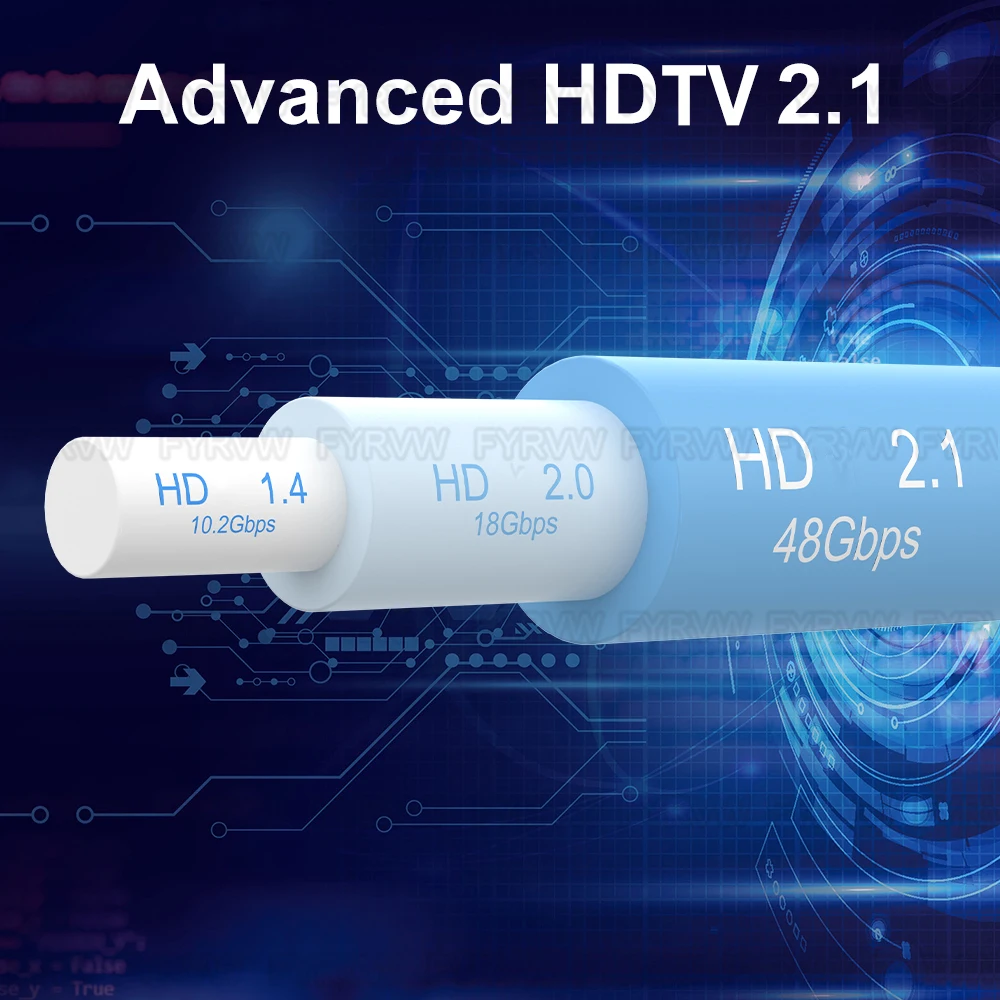 8K HDMI-Compatible Cable 8K 120Hz 144Hz HDTV 2.1 eARC HDCP Fiber HDMI-Compatible Splitter Switch Cord For PS5 Xbox RTX3090 Cable