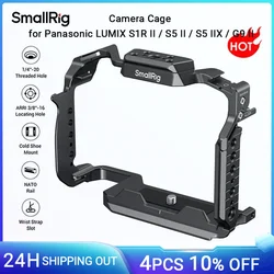 Panasonic LUMIX S1R II / S5 II / S5 IIX / G9 II용 SmallRig S1R II 케이지(HawkLock 퀵 릴리스 포함) Arca-Swiss 바닥 플레이트 4902