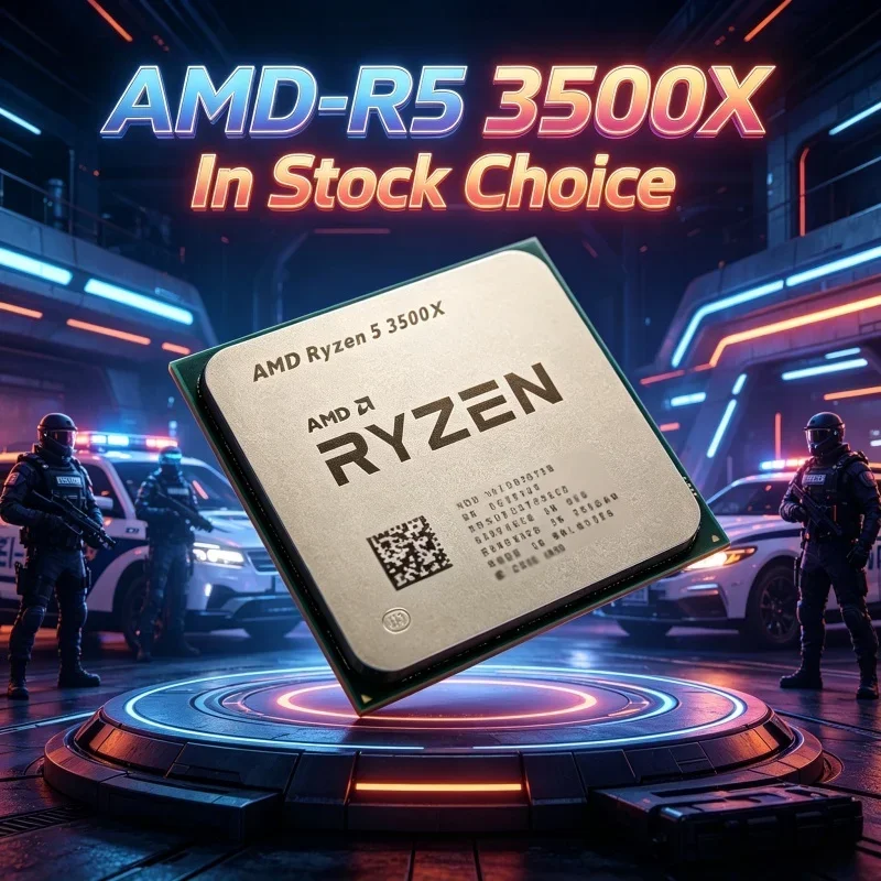 AMD Six-Core Six-Thread Desktop CPU Ryzen 5 3500X R5 3500X,3.6GHz 7NM 65W 32M L3 100-000000158,Socket AM4 Without Package