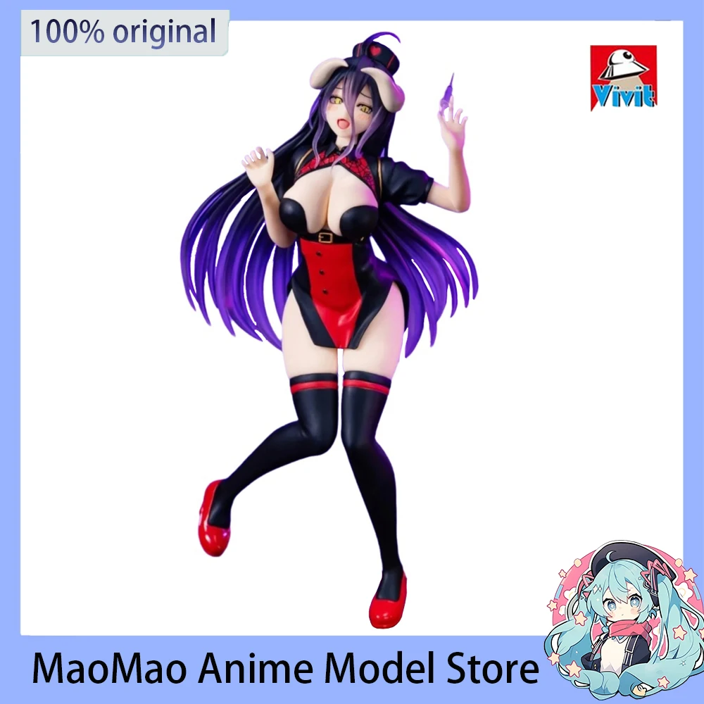 

Оригинальная фигурка системы OVERLORD Vivit Albedo (медсестра, черная), фигурка аниме, 18 см, красивые коллекционные игрушки, подарок