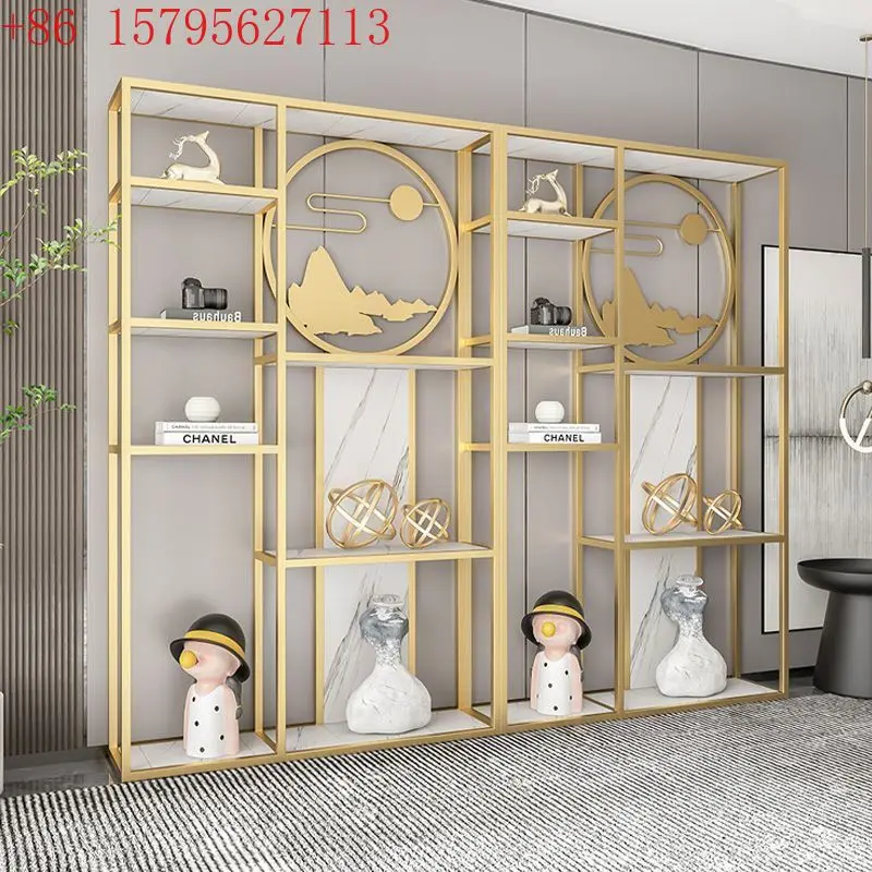 

Легкая роскошная скандинавская перегородка, витрина, книжная полка, перегородка, декоративная стойка