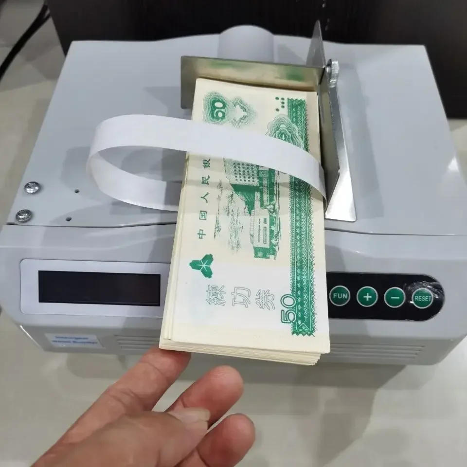 Smart tie, machine binding machine receipt, book binding  banknote binding