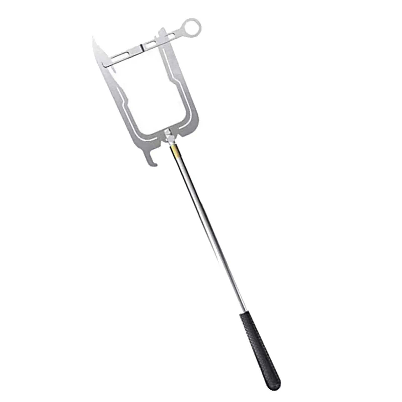 Hook Threader Easy to Use U Shaped Stainless Steel Quay Hook Pole for Grabbing Gear Bags Telescoping Tie Rope Outdoor Moor Boats