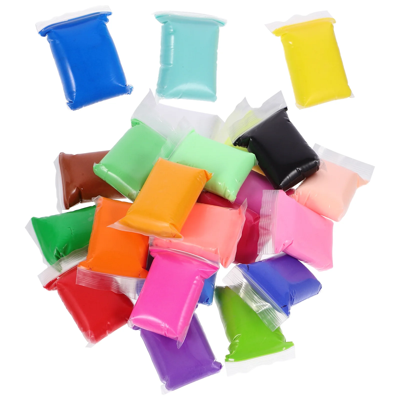 24 Packs Colored Clay DIY Colorful Polymer Modeling For Toddler Kid Toys Crafts Plaything