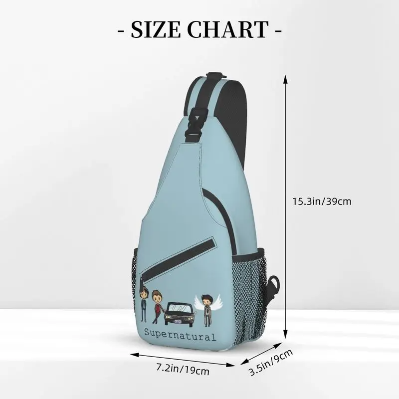 Lässige übernat ürliche Schlinge Cross body Rucksack Männer TV Wincherter Bros Schulter Brusttasche für Reisen Radfahren