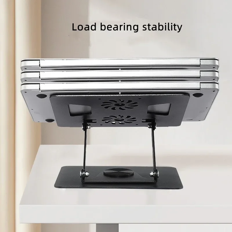 Aluminum Alloy Laptop Stand, Rotating Lifting, Heat Dissipation, Tablet Stand, Computer Bookshelf, New