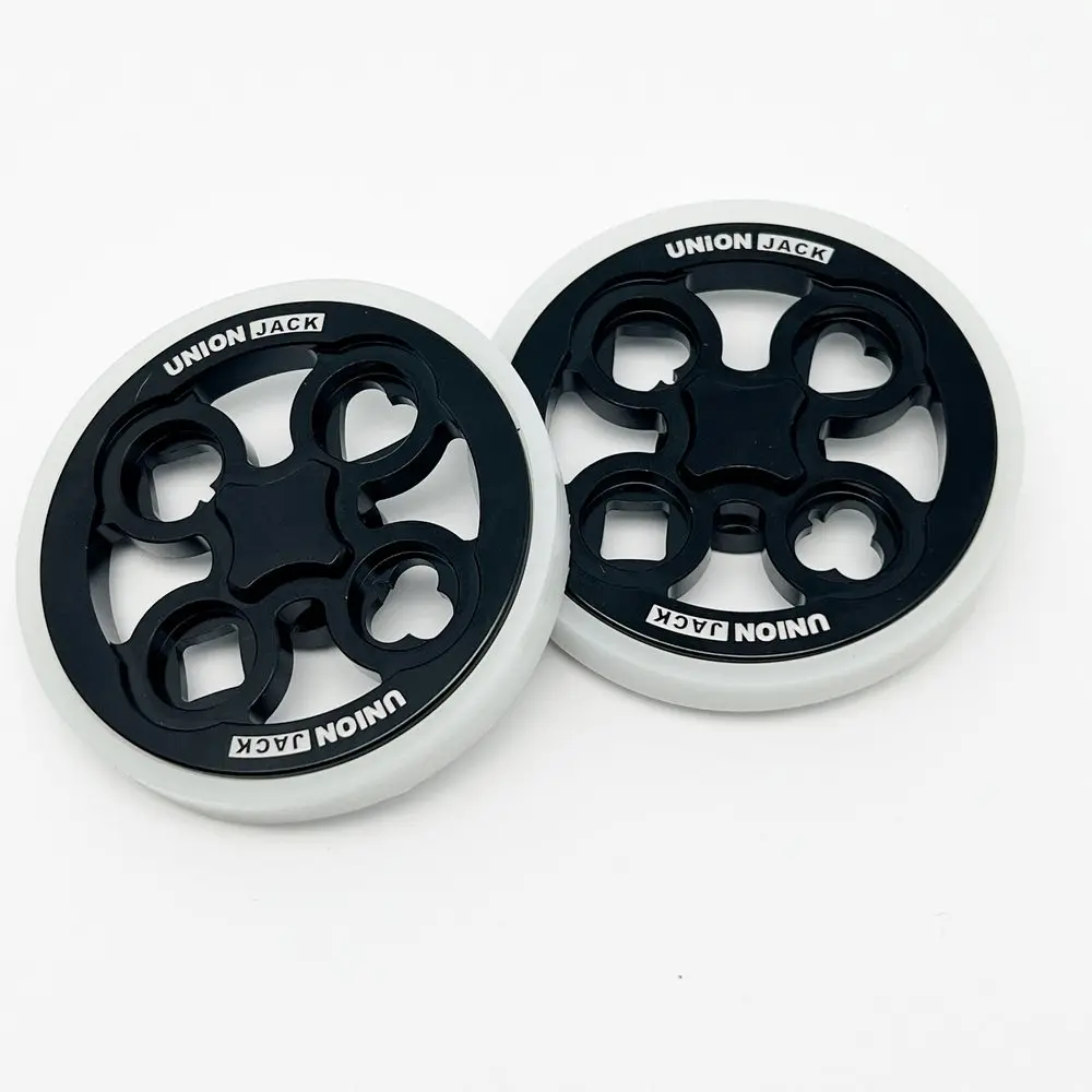 

1 pair UnionJack 70mm Large Easy Caster Wheels for Brompton Folding Bike Push Wheels