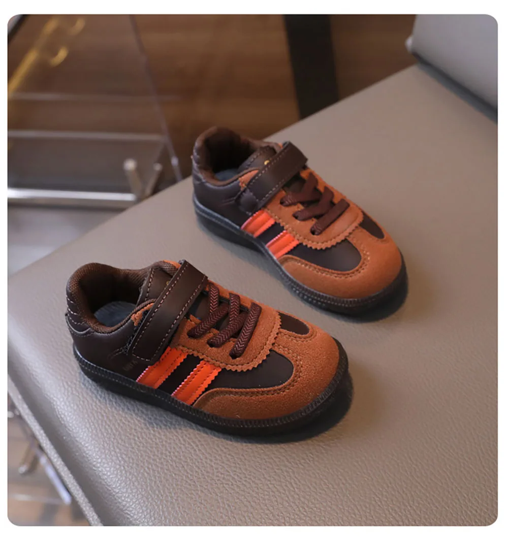 PU-Leder-Sportschuhe für Kinder, wasserdichte Mädchen-Turnschuhe mit weichen Sohlen, Ergonomie, rutschfeste Kleinkinderschuhe für Kinder – Detail 22
