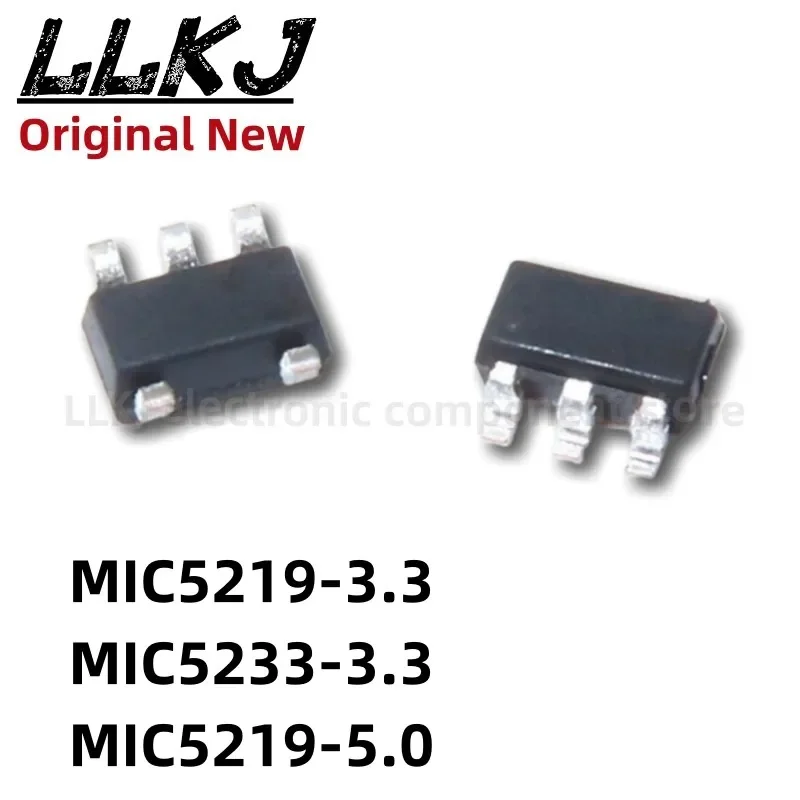 1pcs MIC5219-3.3 MIC5233-3.3 MIC5219-5.0  SOT23-5 Chipset